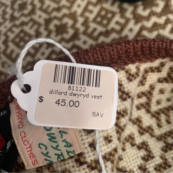 Vintage Dillad Dwyryd Cymru Tapestry Vest Medium NWT - Picture 2 of 14